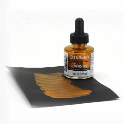 Dr. Ph Martins Iridescent Calligraphy Colors Bronze 30 ML | Reliance Fine Art |Artist InksPH Martins Iridescent Calligraphy Inks