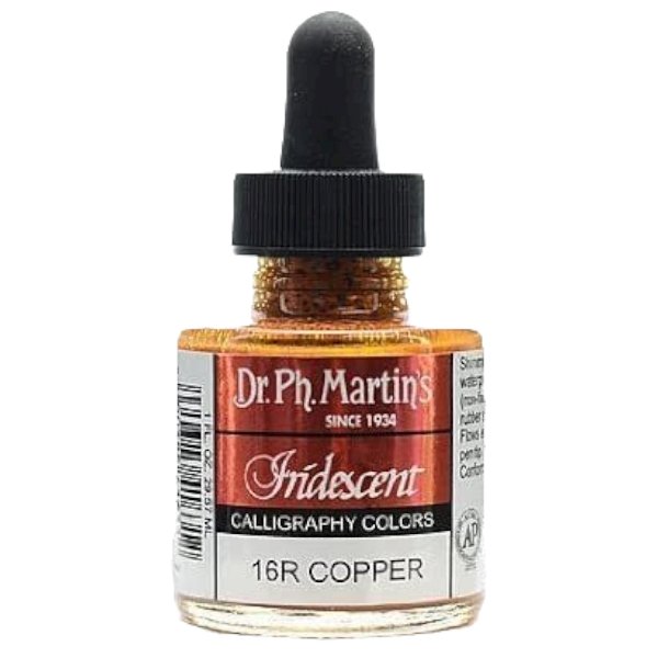 Dr. Ph Martins Iridescent Calligraphy Colors Copper 30 ML | Reliance Fine Art |Artist InksPH Martins Iridescent Calligraphy Inks