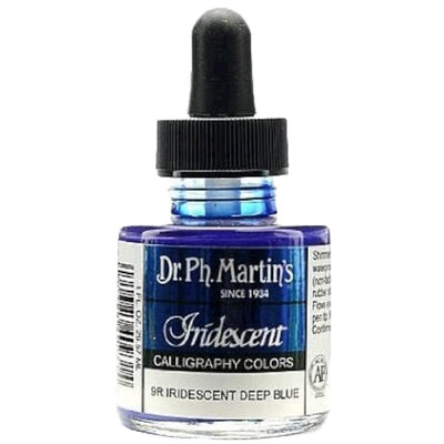 Dr. Ph Martins Iridescent Calligraphy Colors Iridescent Deep Blue 30 ML | Reliance Fine Art |Artist InksPH Martins Iridescent Calligraphy Inks