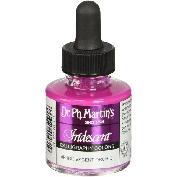 Dr. Ph Martins Iridescent Calligraphy Colors Iridescent Orchid 30 ML | Reliance Fine Art |Artist InksPH Martins Iridescent Calligraphy Inks