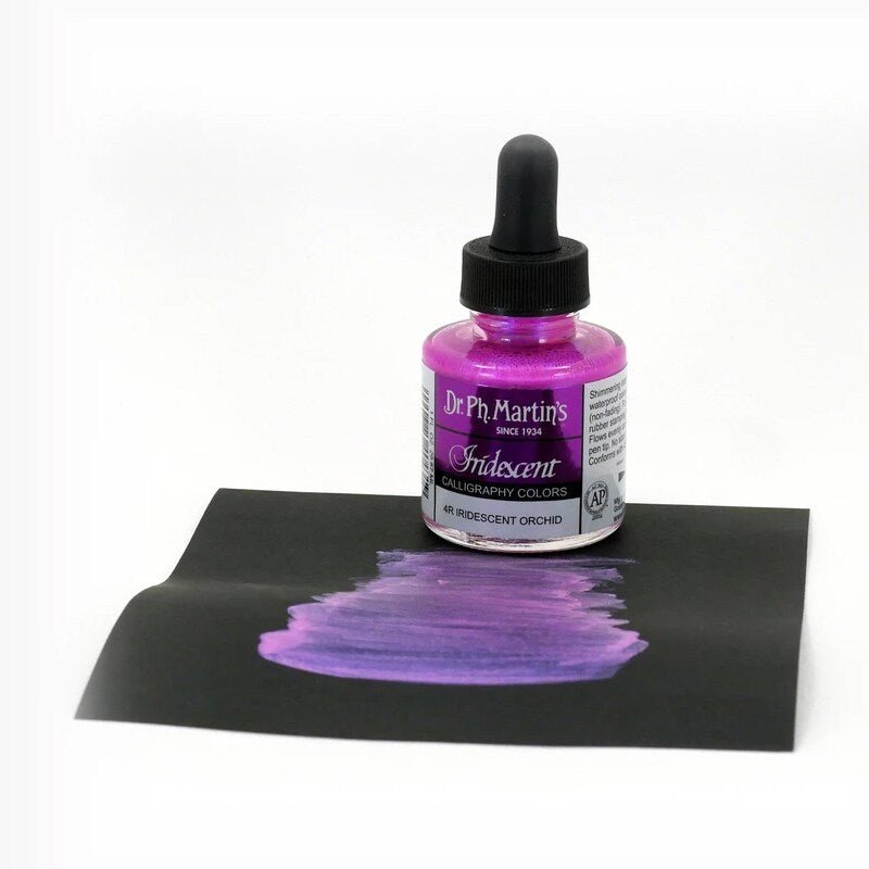 Dr. Ph Martins Iridescent Calligraphy Colors Iridescent Orchid 30 ML | Reliance Fine Art |Artist InksPH Martins Iridescent Calligraphy Inks