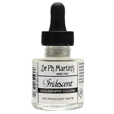 Dr. Ph Martins Iridescent Calligraphy Colors Iridescent White 30 ML | Reliance Fine Art |Artist InksPH Martins Iridescent Calligraphy Inks