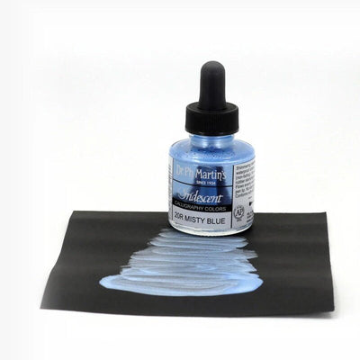 Dr. Ph Martins Iridescent Calligraphy Colors Misty Blue 30 ML | Reliance Fine Art |Artist InksPH Martins Iridescent Calligraphy Inks