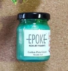 Epoke Metallic Pigments Golden Pista Green (75g) | Reliance Fine Art |Pigments for Resin & Fluid ArtResin and Fluid Art