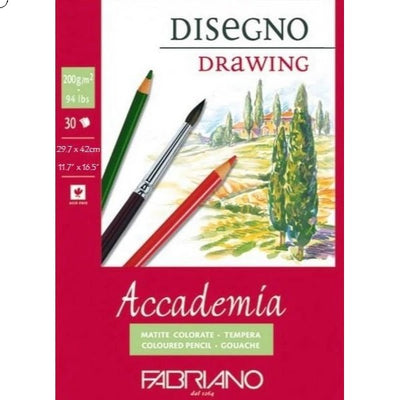 Fabriano Accademia 200gsm A3 Size (30s) | Reliance Fine Art |Art PadsSketch Pads & Papers