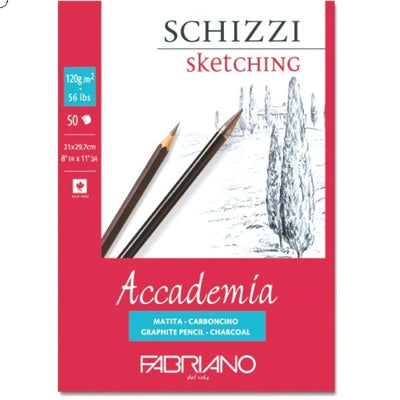 Fabriano Accademia Charcoal Sketch Pad (A5)/50s/120gsm | Reliance Fine Art |Art PadsSketch Pads & Papers