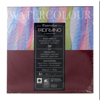 Fabriano Studio Watercolour Pad 200gsm CP ( 12`x16`) 30x40cm | Reliance Fine Art |Fabriano Watercolor PaperSketch Pads & PapersWatercolor Blocks and Pads