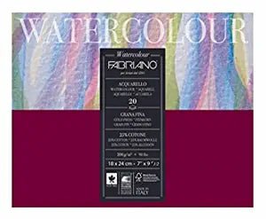 Fabriano Watercolour Pad Cold Pressed 200gsm 20x20cm | Reliance Fine Art |Fabriano Watercolor PaperSketch Pads & PapersWatercolor Blocks and Pads