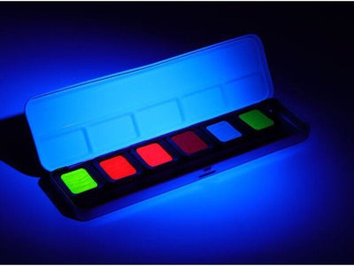 FINETEC 6 Premium Neon Water Colours (FN9000) | Reliance Fine Art |FINETEC WatercolorsWater ColorWatercolor Paint