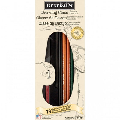 General`s® Drawing Class™ Essential Tools™ (1-KIT) | Reliance Fine Art |Charcoal & GraphiteSketching Pencils Sets