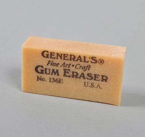 General`s Pencil Artist Gum Eraser (136E) | Reliance Fine Art |Art Tools & AccessoriesCharcoal & GraphiteSketching Tools and Mediums