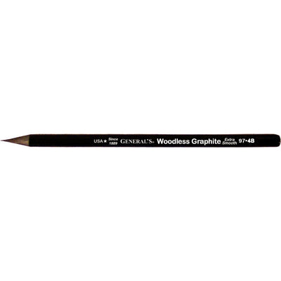 Generals Woodless Graphite Pencil Single (L-97-4B) | Reliance Fine Art |Individual Charcoal & Graphite Pencils