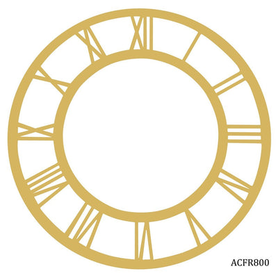 Gold Acrylic Clock Frame Roman Nos 8 Inch (ACFR800) | Reliance Fine Art |Moulds & Surfaces for Resin and Fluid ArtResin and Fluid Art
