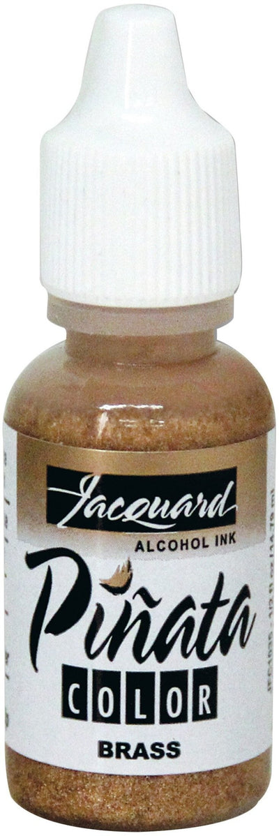 Jacquard Pinata Alcohol Ink 14.79 ML-Brass (F-JFC1035) | Reliance Fine Art |Alcohol InkArtist Inks