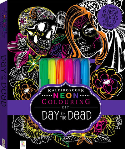 Kaleidoscope Neon Colouring Day of the Dead | Reliance Fine Art |