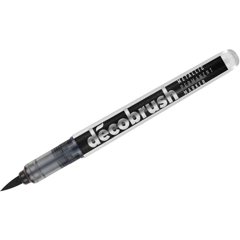 Karin DECO BRUSH METALLIC BLACK 8510 (28Z8510) | Reliance Fine Art |Illustration Pens & Brush Pens