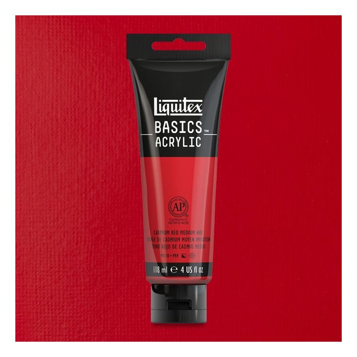 Liquitex Basics Acrylic 118ML 151 Cadmium Red Medium | Reliance Fine Art |Acrylic PaintsLiquitex Basics Acrylic Paint 118 ML