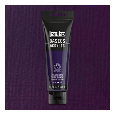 Liquitex Basics Acrylic 118ML 186 Dioxazine Purple | Reliance Fine Art |Acrylic PaintsLiquitex Basics Acrylic Paint 118 ML