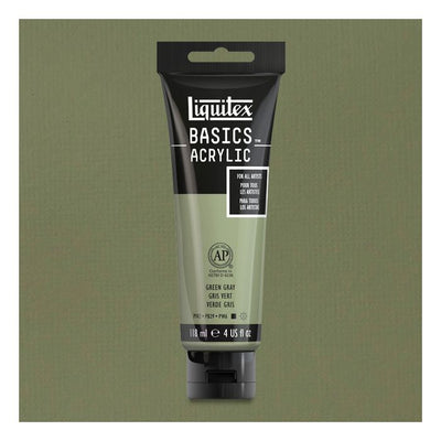 Liquitex Basics Acrylic 118ML 205 Green Grey | Reliance Fine Art |Acrylic PaintsLiquitex Basics Acrylic Paint 118 ML