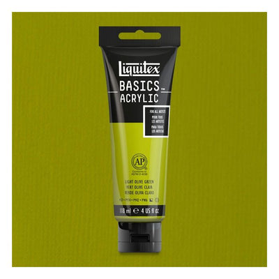 Liquitex Basics Acrylic 118ML 218 Light Olive Green | Reliance Fine Art |Acrylic PaintsLiquitex Basics Acrylic Paint 118 ML
