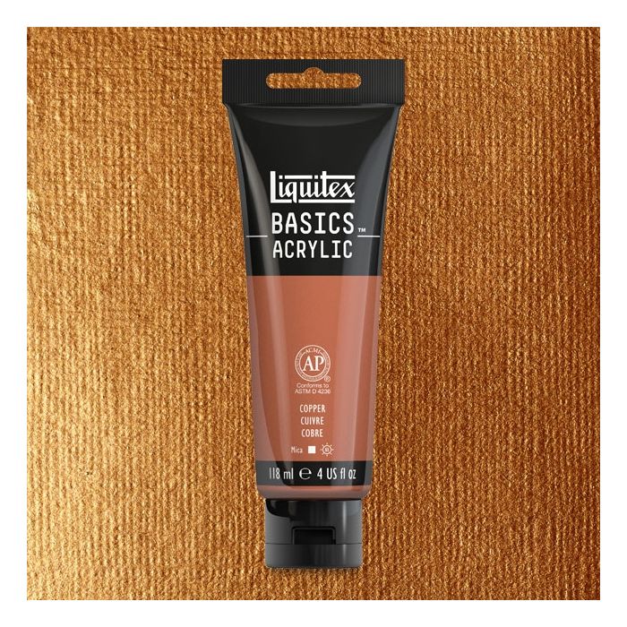 Liquitex Basics Acrylic 118ML 230 Copper | Reliance Fine Art |Acrylic PaintsLiquitex Basics Acrylic Paint 118 ML