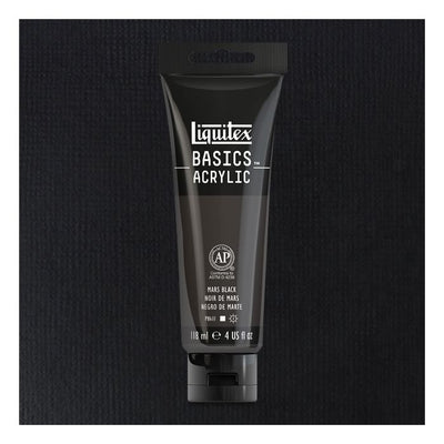 Liquitex Basics Acrylic 118ML 276 Mars Black | Reliance Fine Art |Acrylic PaintsLiquitex Basics Acrylic Paint 118 ML