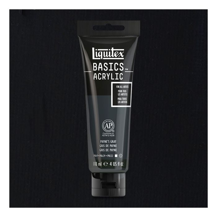 Liquitex Basics Acrylic 118ML 310 Paynes Grey | Reliance Fine Art |Acrylic PaintsLiquitex Basics Acrylic Paint 118 ML