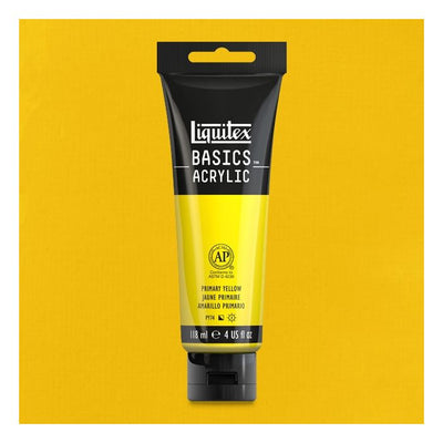 Liquitex Basics Acrylic 118ML 410 Primary Yellow | Reliance Fine Art |Acrylic PaintsLiquitex Basics Acrylic Paint 118 ML