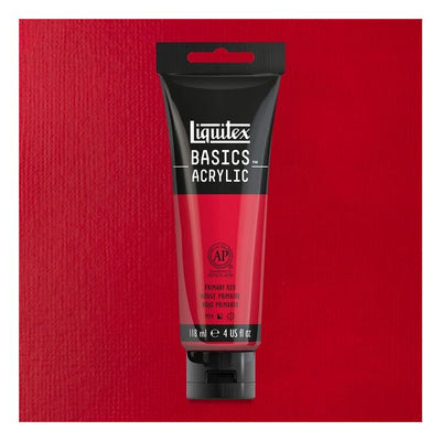 Liquitex Basics Acrylic 118ML 415 Primary Red | Reliance Fine Art |Acrylic PaintsLiquitex Basics Acrylic Paint 118 ML