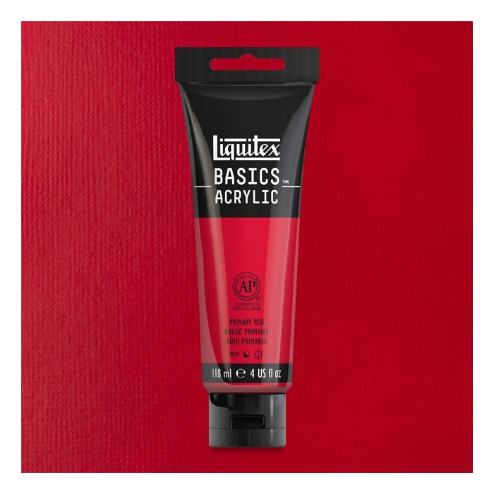 Liquitex Basics Acrylic 118ML 415 Primary Red | Reliance Fine Art |Acrylic PaintsLiquitex Basics Acrylic Paint 118 ML