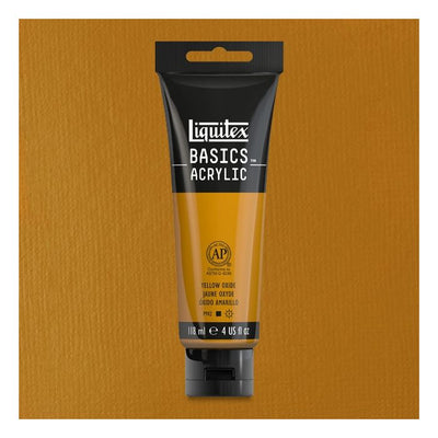 Liquitex Basics Acrylic 118ML 416 Yellow Oxide | Reliance Fine Art |Acrylic PaintsLiquitex Basics Acrylic Paint 118 ML