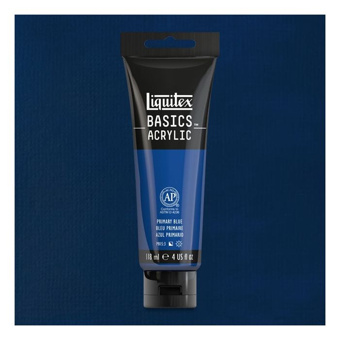 Liquitex Basics Acrylic 118ML 420 Primary Blue | Reliance Fine Art |Acrylic PaintsLiquitex Basics Acrylic Paint 118 ML