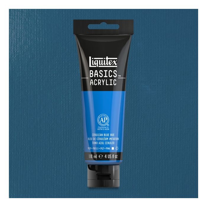 Liquitex Basics Acrylic 118ML 470 Cerulean Blue | Reliance Fine Art |Acrylic PaintsLiquitex Basics Acrylic Paint 118 ML