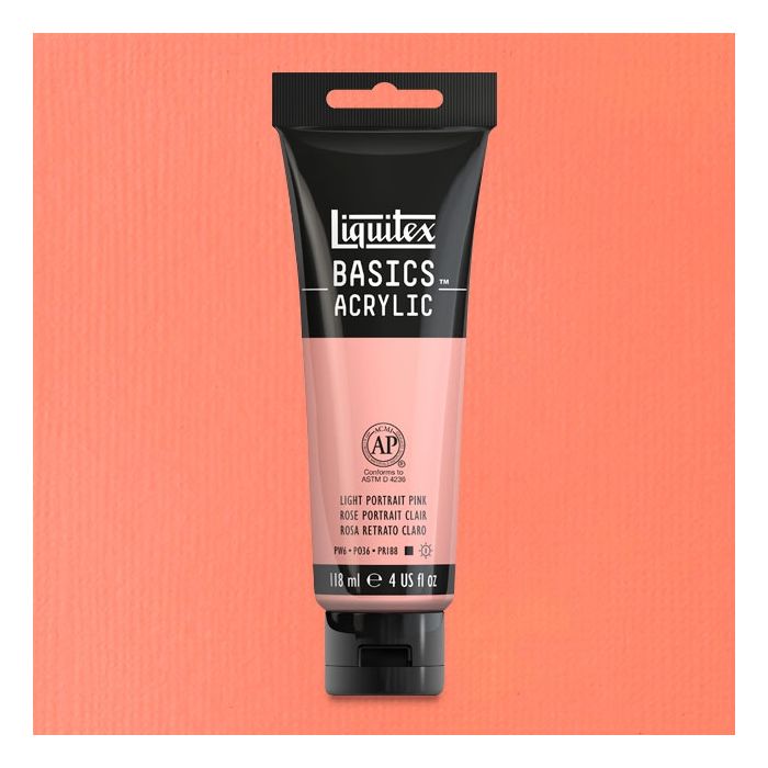 Liquitex Basics Acrylic 118ML 810 Light Portrait Pink | Reliance Fine Art |Acrylic PaintsLiquitex Basics Acrylic Paint 118 ML