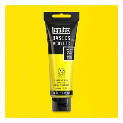 Liquitex Basics Acrylic 118ML 981 Fluorescent Yellow | Reliance Fine Art |Acrylic PaintsLiquitex Basics Acrylic Paint 118 ML