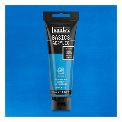 Liquitex Basics Acrylic 118ML 984 Fluorescent Blue | Reliance Fine Art |Acrylic PaintsLiquitex Basics Acrylic Paint 118 ML