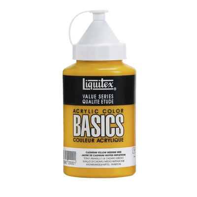 Liquitex Basics Acrylic 400 ML Jar Cadmium Yellow Medium (161) | Reliance Fine Art |Acrylic PaintsLiquitex Basics Acrylic Paint 946 ML