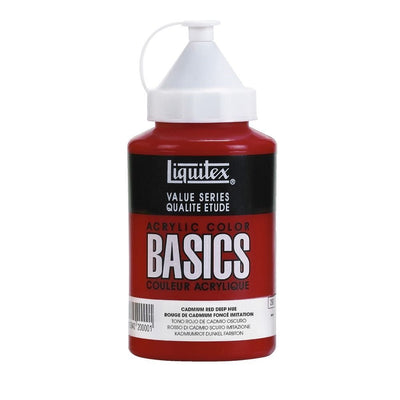 Liquitex Basics Acrylic 400ml Jar Cadmium Red Deep (311) | Reliance Fine Art |Acrylic PaintsLiquitex Basics Acrylic Paint 946 ML