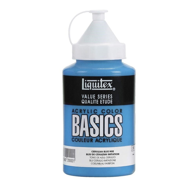 Liquitex Basics Acrylic 400ml Jar Cerulean Blue Hue (470) | Reliance Fine Art |Acrylic PaintsLiquitex Basics Acrylic Paint 946 ML