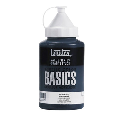 Liquitex Basics Acrylic 400ml Jar Ivory Black (244) | Reliance Fine Art |Acrylic PaintsLiquitex Basics Acrylic Paint 946 ML