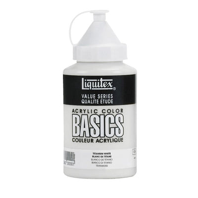 Liquitex Basics Acrylic 400ml Jar Titanium White (432) | Reliance Fine Art |Acrylic PaintsLiquitex Basics Acrylic Paint 946 ML