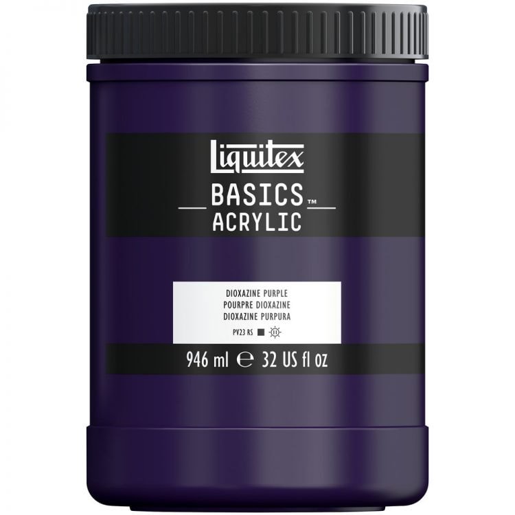 Liquitex Basics Acrylic Paint Dioxazine Purple 946 ML (186) | Reliance Fine Art |Acrylic PaintsLiquitex Basics Acrylic Paint 946 ML