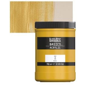 Liquitex Basics Acrylic Paint Gold 946ml (234) | Reliance Fine Art |Acrylic PaintsLiquitex Basics Acrylic Paint 946 ML