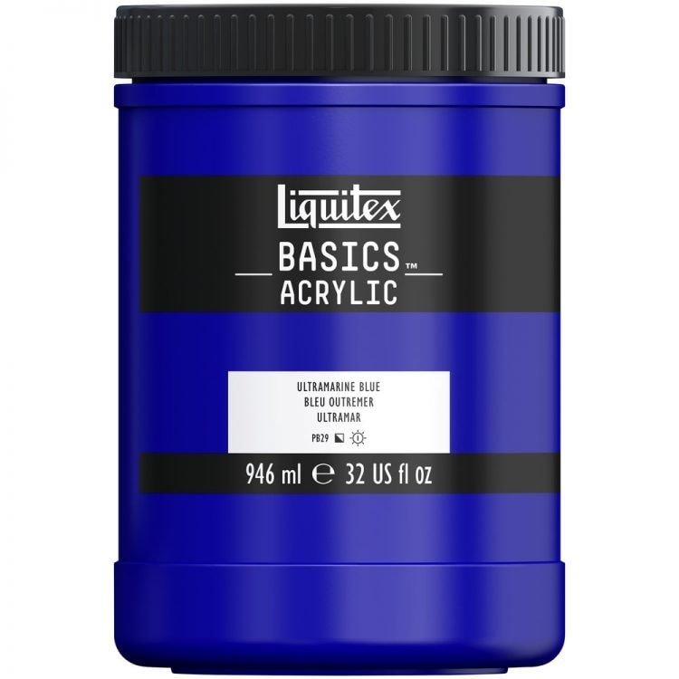 Liquitex Basics Acrylic Paint Hue Ultramarine Blue 946 ML (380) | Reliance Fine Art |Acrylic PaintsLiquitex Basics Acrylic Paint 946 ML