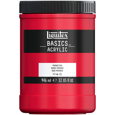 Liquitex Basics Acrylic Paint Primary Red 946 ML (415) | Reliance Fine Art |Acrylic PaintsLiquitex Basics Acrylic Paint 946 ML