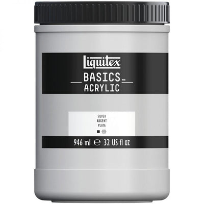 Liquitex Basics Acrylic Paint Silver 946 ML (236) | Reliance Fine Art |Acrylic PaintsLiquitex Basics Acrylic Paint 946 ML