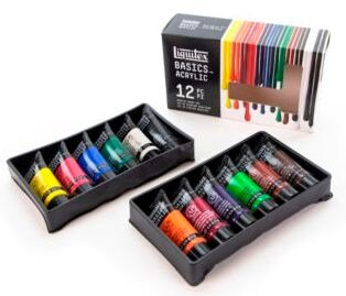 Liquitex Basics Acrylic Set of 12 Colours (22ML) | Reliance Fine Art |Acrylic Paint SetsLiquitex Basics Acrylic Paint 118 MLPaint Sets