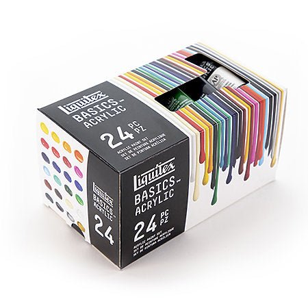 Liquitex Basics Acrylic Set of 24 Colours (22ML) | Reliance Fine Art |Acrylic Paint SetsLiquitex Basics Acrylic Paint 118 MLPaint Sets