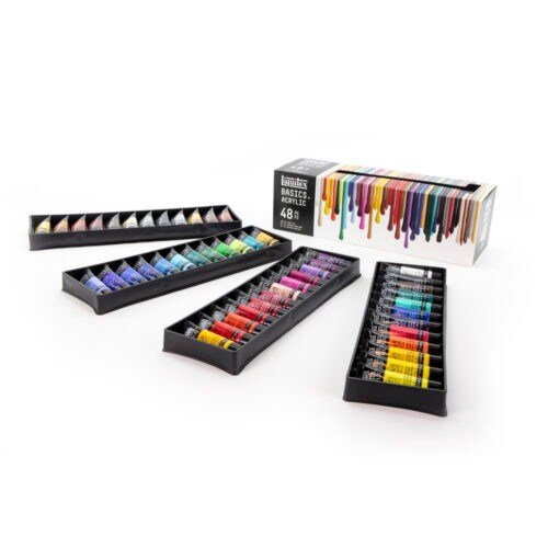 Liquitex Basics Acrylic Set of 48 Colours (22ML) | Reliance Fine Art |Acrylic Paint SetsLiquitex Basics Acrylic Paint 118 MLPaint Sets