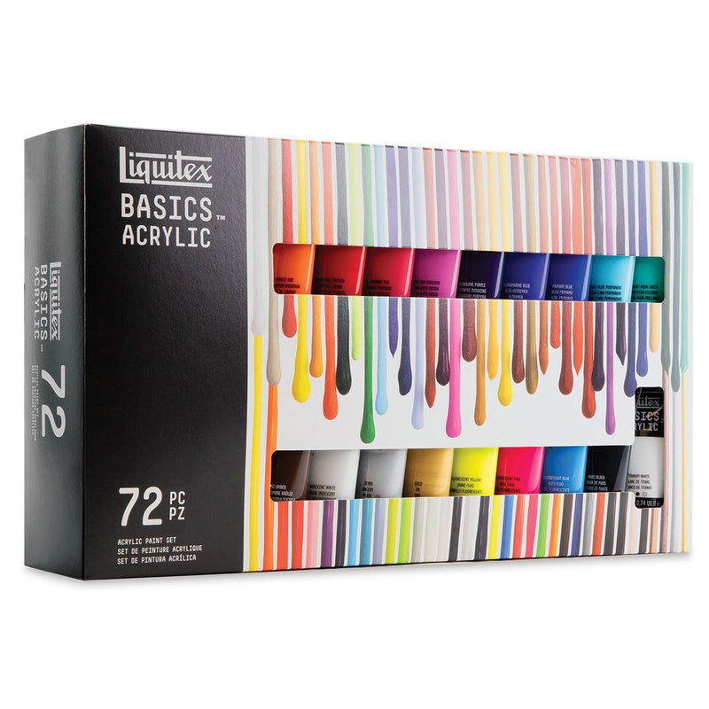 Liquitex Basics Acrylic Set of 72 Shades | Reliance Fine Art |Acrylic Paint SetsPaint Sets
